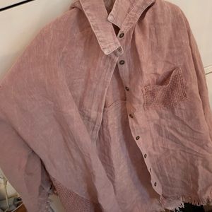 Pink Buttondown Tee